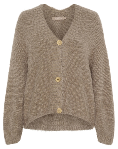 Marta du Chateau - MDCDakota Strikcardigan - Dark Fango